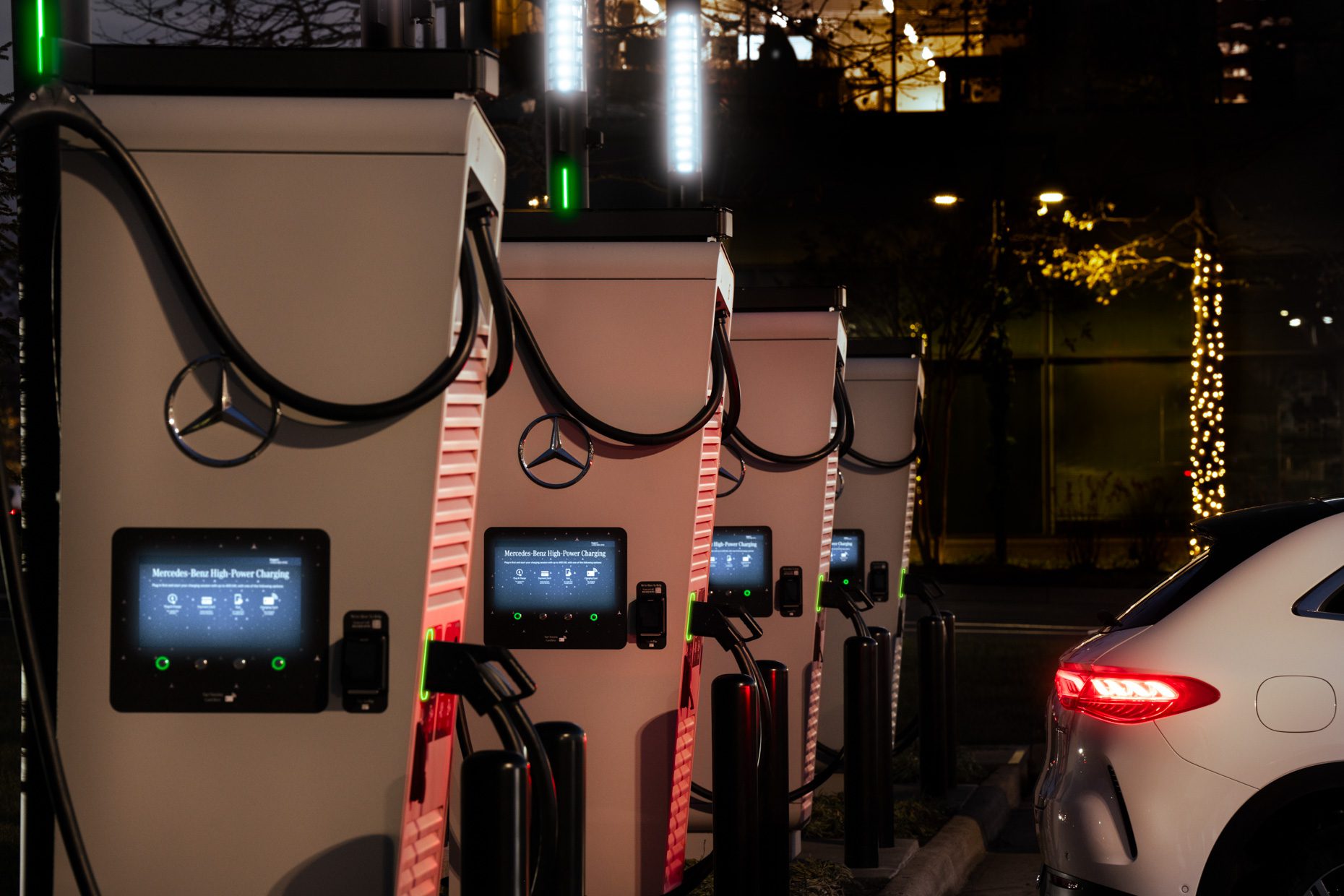 Mercedes Benz charging stations