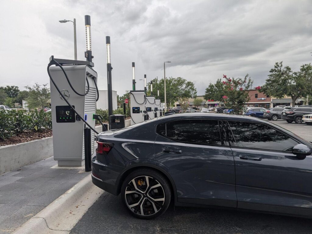 EV charging in Riverview, FL at Mercedes-Benz High-Power Charging